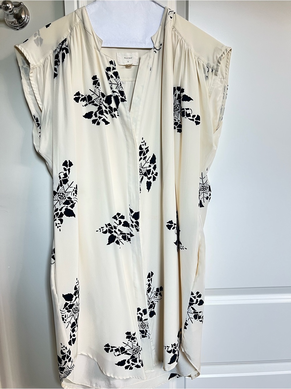 Billy Reid Silk Abstract Shift Dress